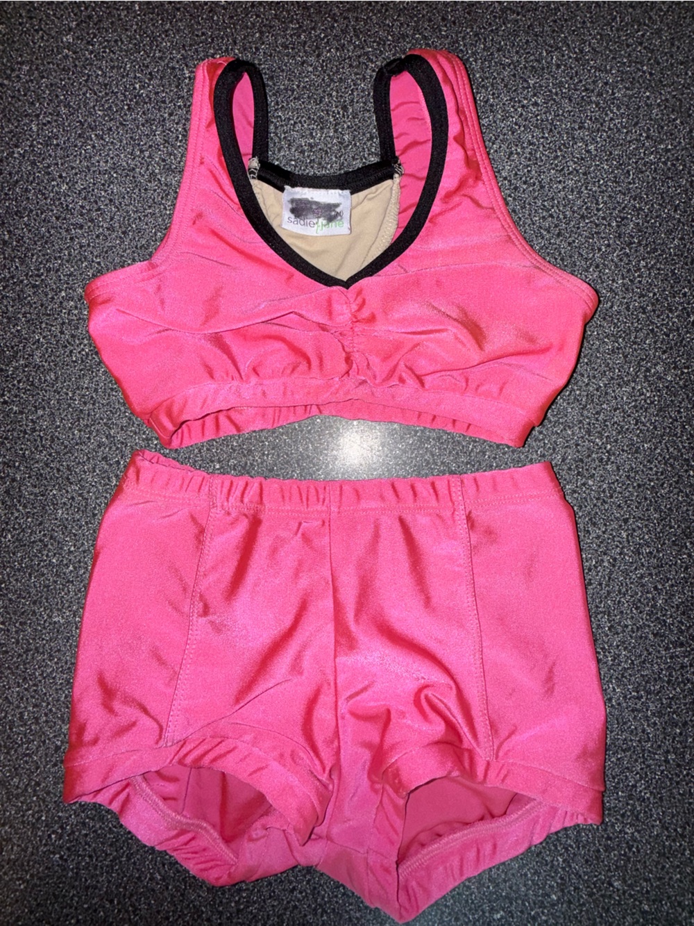 Sadie Jane Dancewear Pink Two-Piece Set Top Child Size M , Bottom Child Large